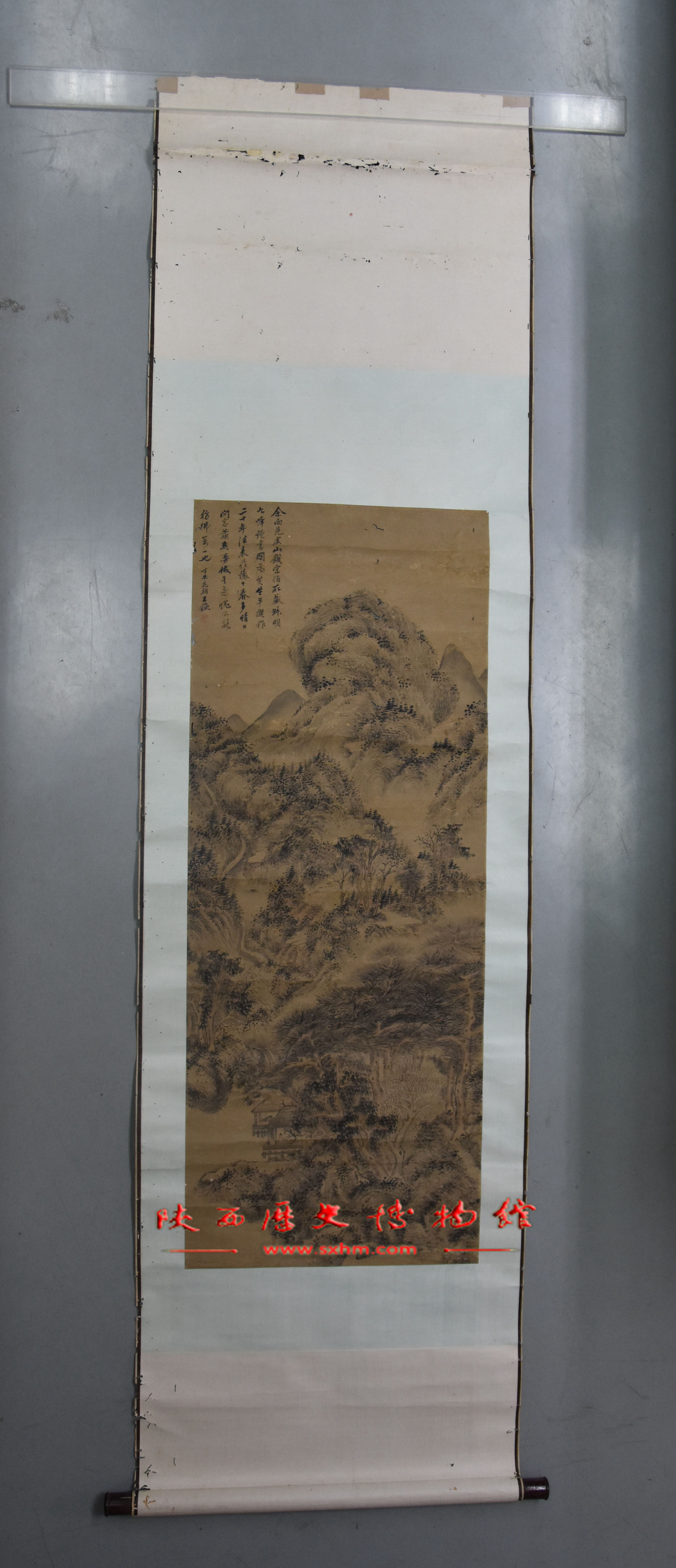 清王鉴山水纸本立幅_陕西历史博物馆_清,王,鉴,山水,纸本,立,幅